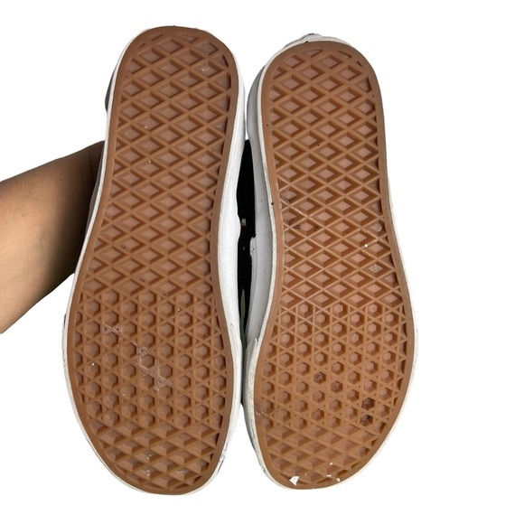 Vans Perf Black Leather Slip On Perforated  Unisex Shoes US Men 5 US Woman 6.5 - Picture 7 of 15